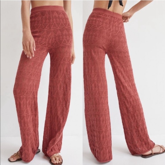 Anthropologie Pants - NWT Flat White Anthropologie Pointelle Sweater Pants